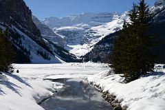 07 Frozen Lake Louise And Mount Victoria Afternoon From Beginning Of Lake Louise Creek.jpg